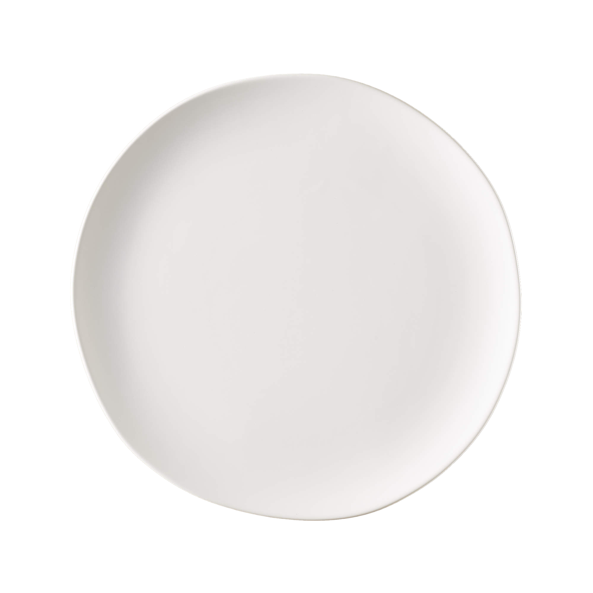 Crisp Matte White Dinner Plates (set of 4)