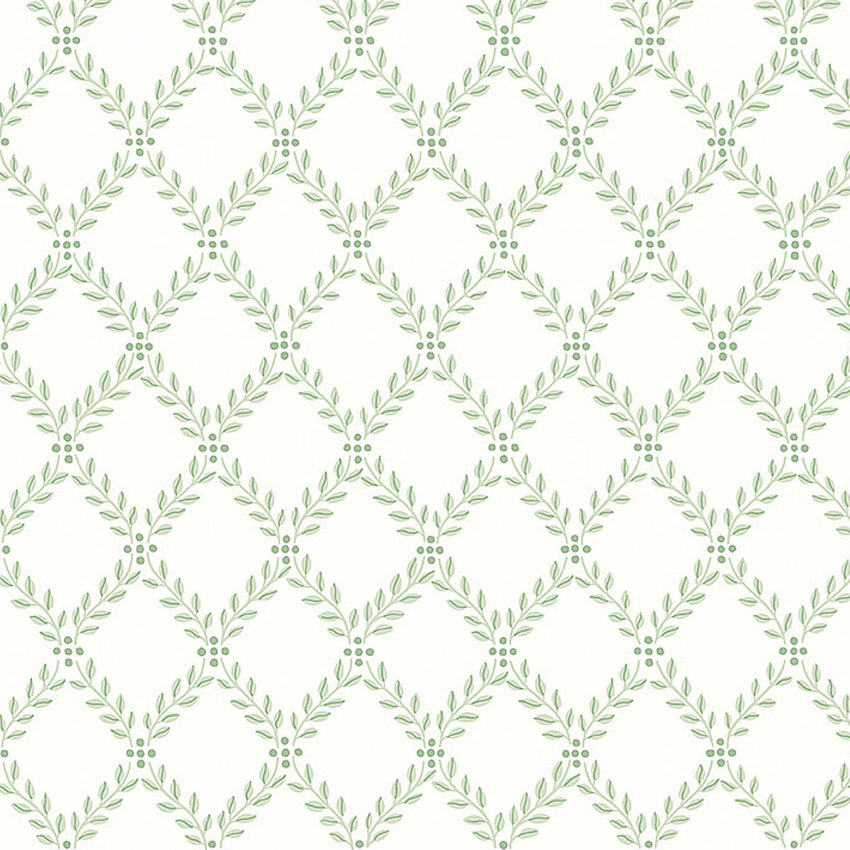 Boråstapeter Trellis Leaves Wallpaper in Leaf