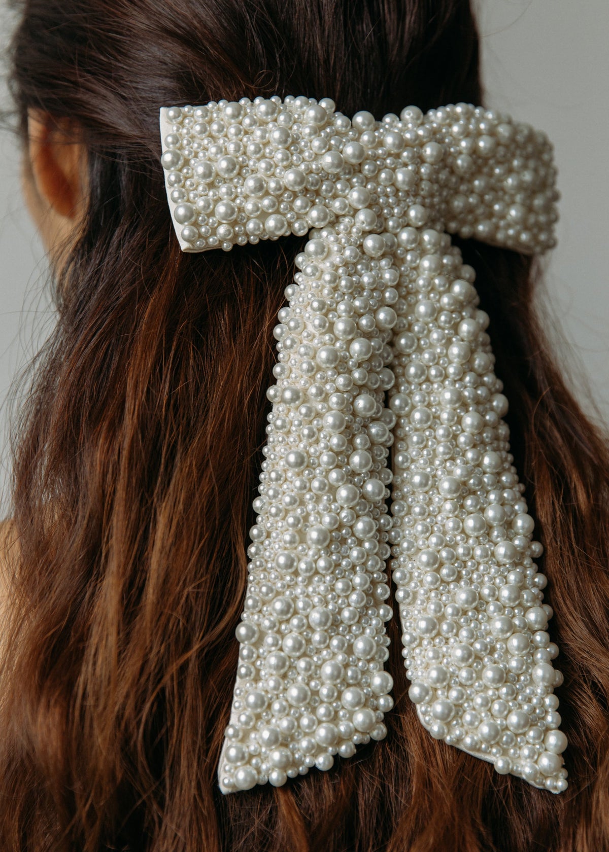 Bailey Pearl Bow Barrette