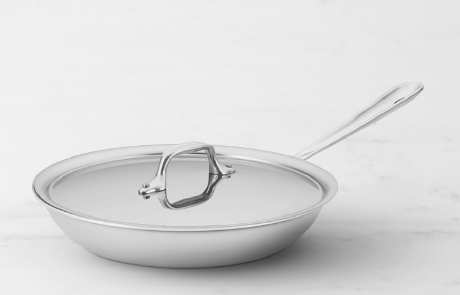 All-Clad D3 Tri-Ply Stainless-Steel Traditional Covered Fry Pan