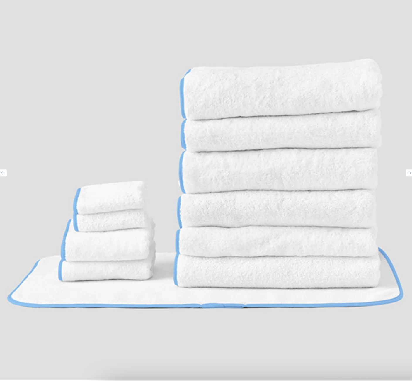 Bath Sheet Bathroom Bundle (11 pieces) - French Blue