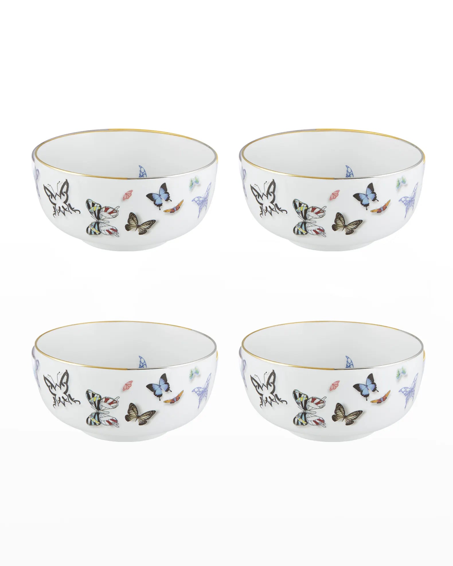 Christian Lacroi x Butterfly Parade Rice Bowls, Set of 4