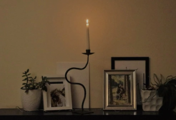 Cast Iron Candle Stick Holder