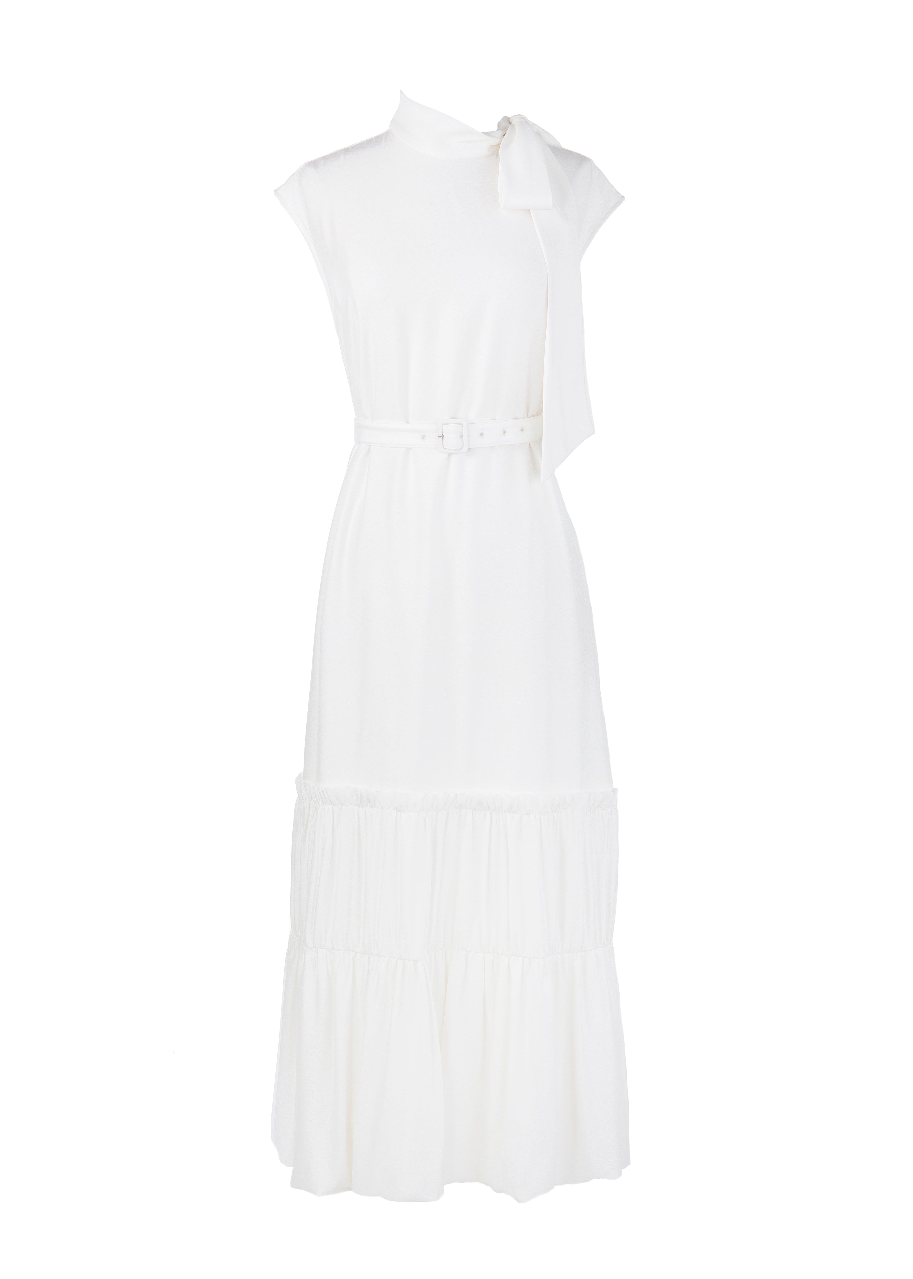 Bettina Dress in Buttermilk White