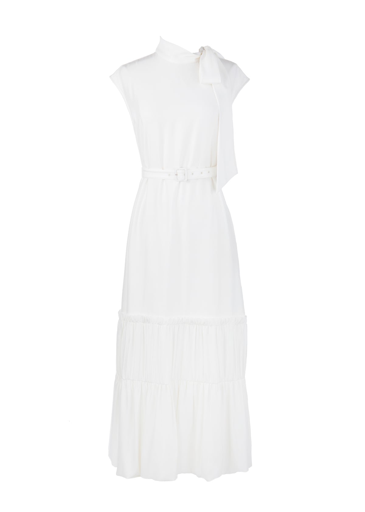 Bettina Dress in Buttermilk White