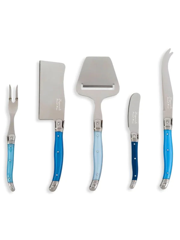 5-Piece Cheese Knife, Fork & Slicer Set