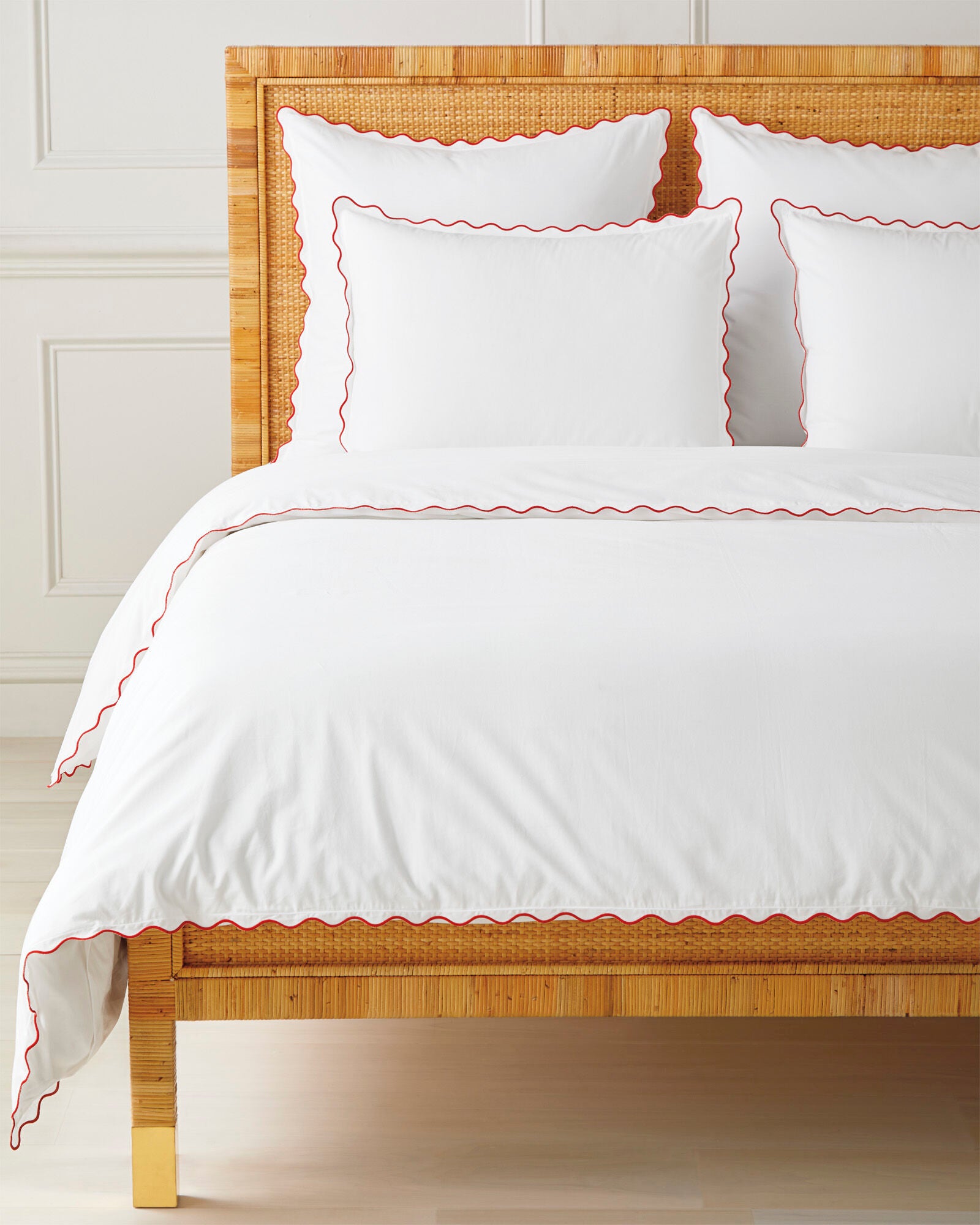 Wave Queen Duvet Cover - Lobster