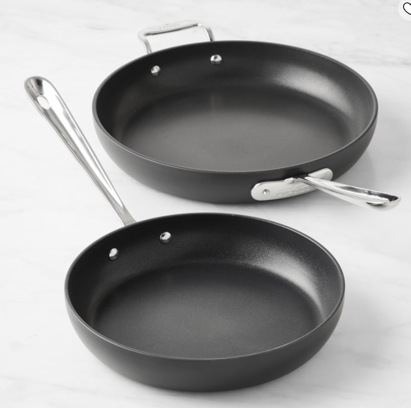 All-Clad HA1 Hard Anodized Nonstick Fry Pan Set