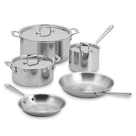 8-piece D3 Stainless Steel Cookware Set