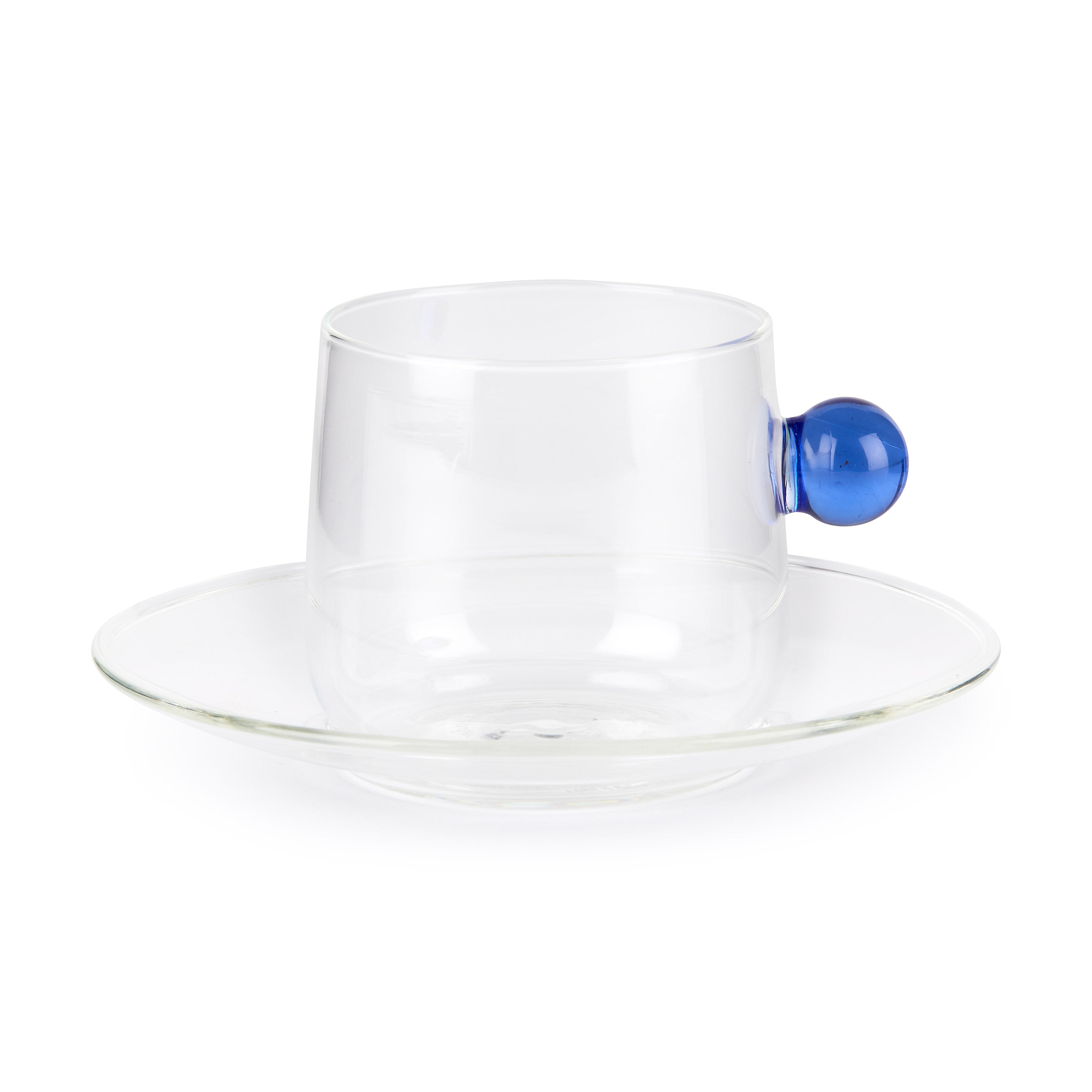 Bilia Glass Cappuccino Cup & Saucer