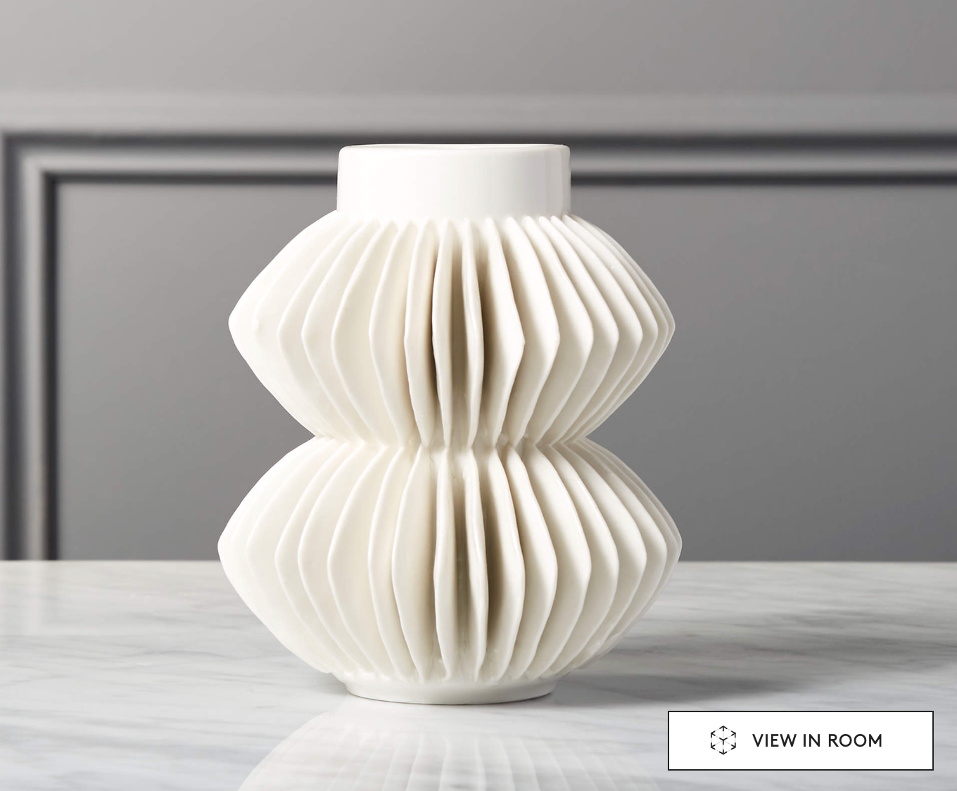 Celia White Porcelain Vase