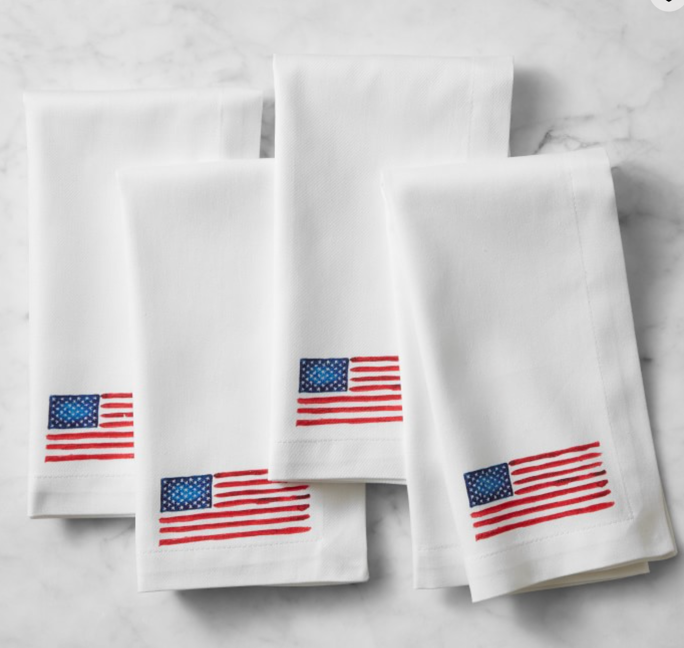 American Flag Napkins, Set of 4
