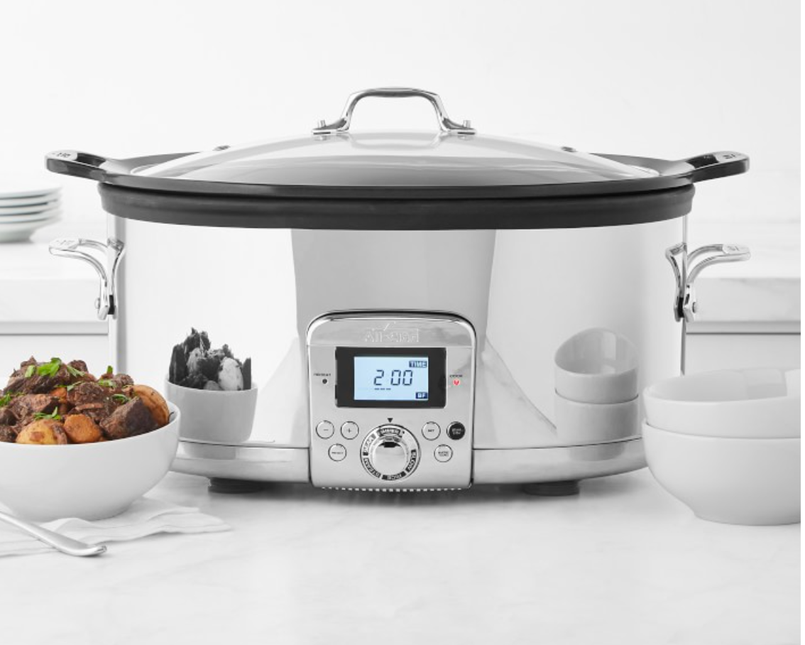All-Clad Gourmet Plus Slow Cooker, 7-Qt. with All-In One Browning