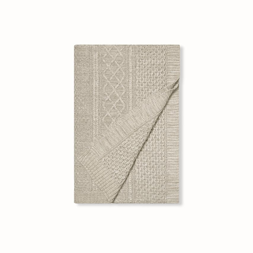 Aran Knit Throw Blanket