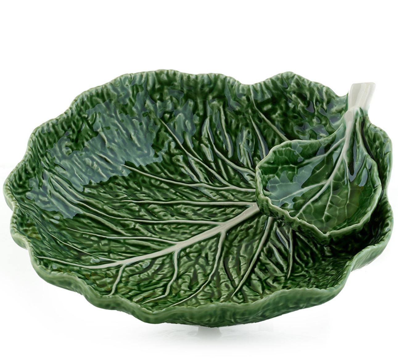 Bordallo Pinheiro Cabbage - Chip & Dip