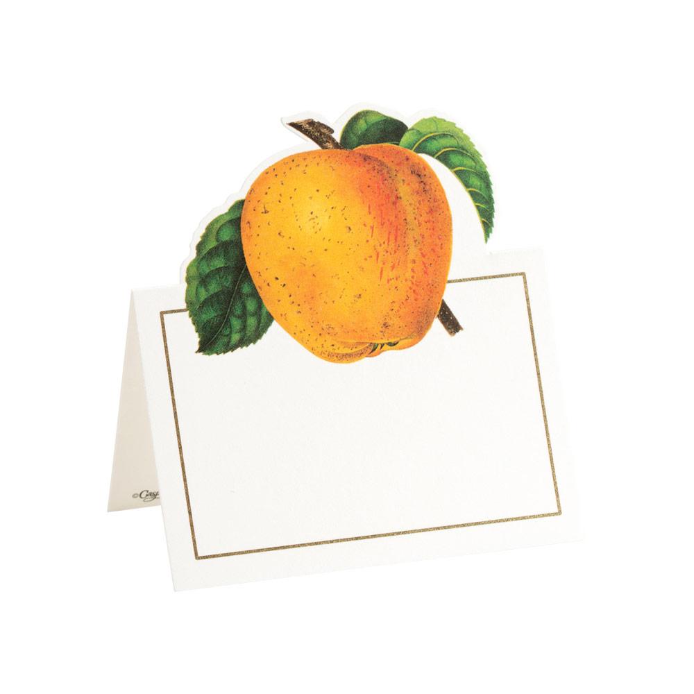 Botanical Chintz Die-Cut Place Cards in Apple