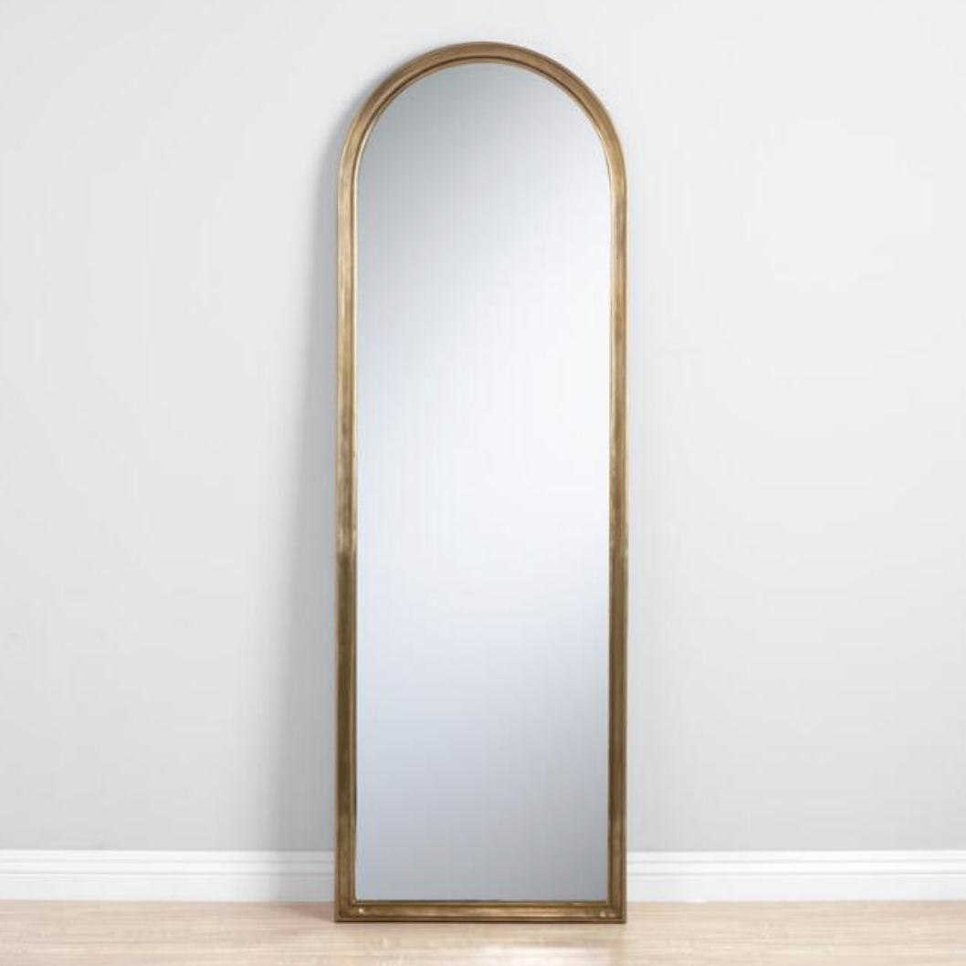 Arched Gold Full Length Mirror