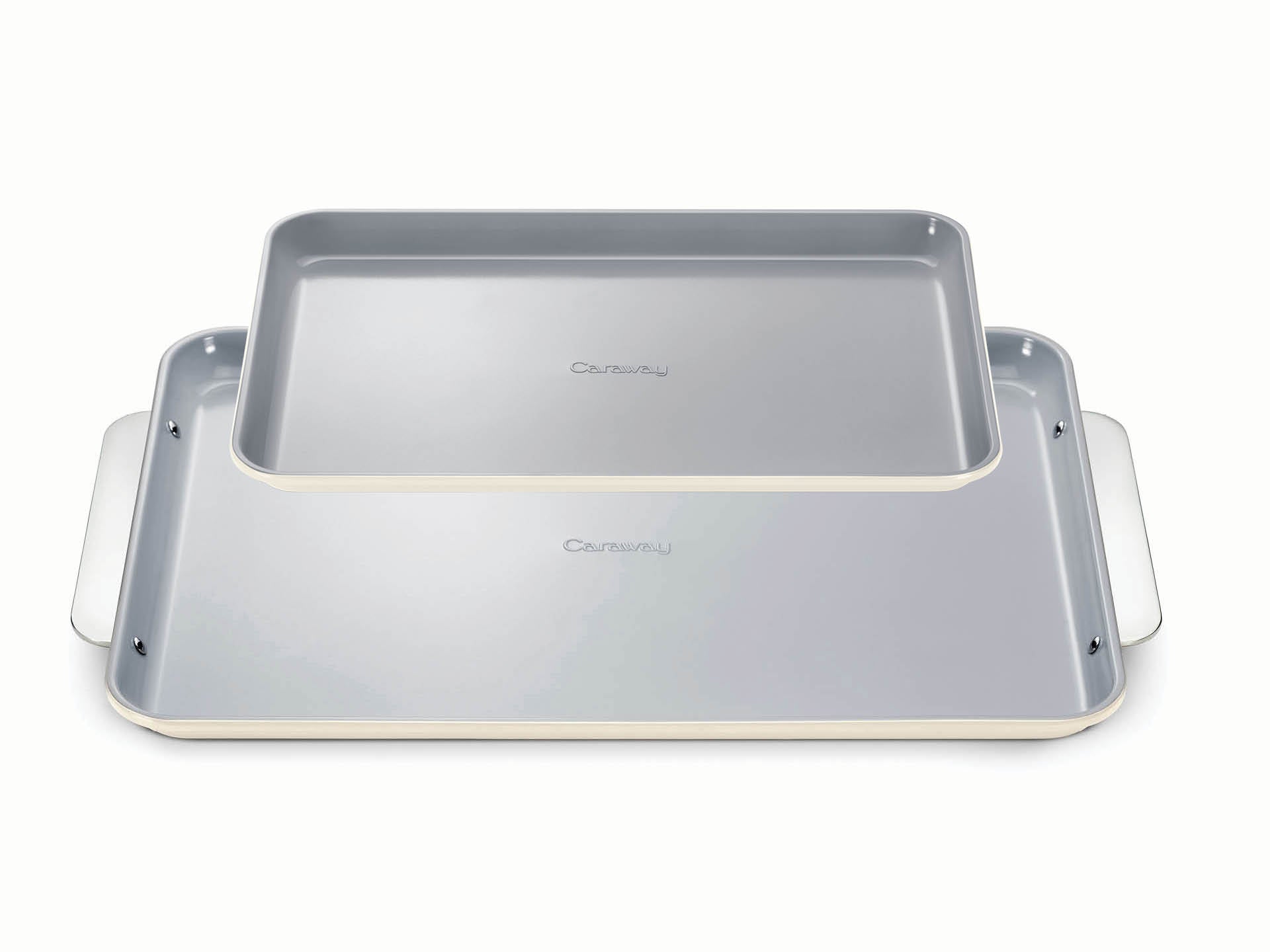 2-Piece Non-Toxic Ceramic-Coated Baking Sheets, Non-Stick Coating