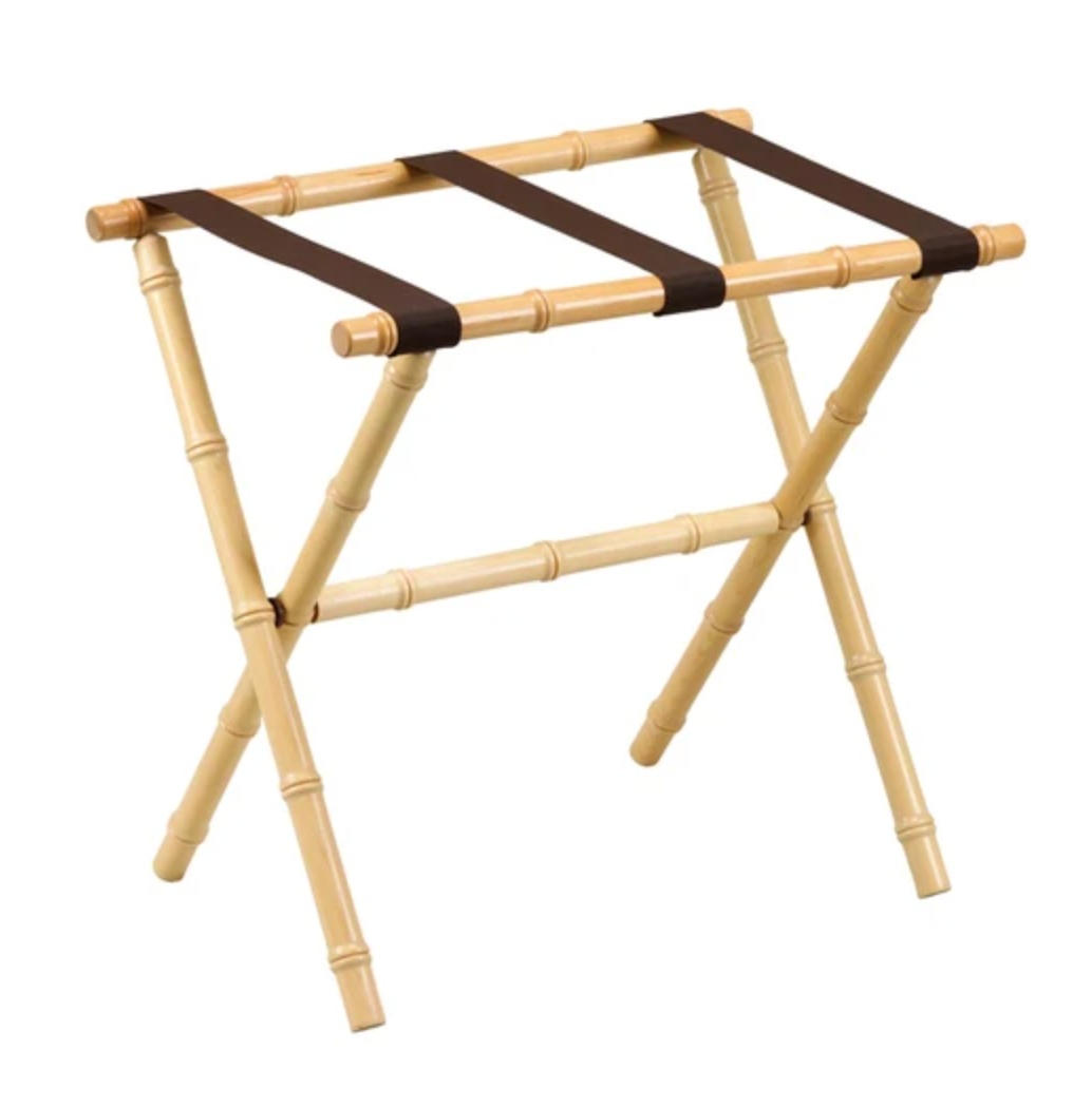 Bamboo Luggage Rack, Natural