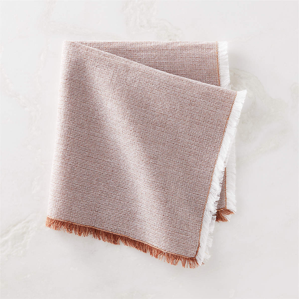 Edra Fringe Orange Cloth Napkin