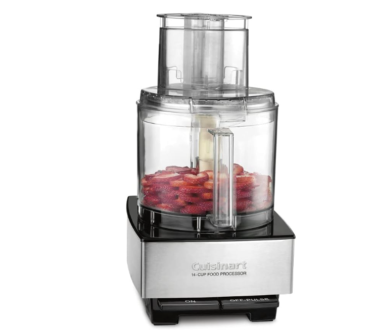 Cuisinart Food Processor 14-Cup Vegetable Chopper for Mincing, Dicing, Shredding, Puree & Kneading Dough, Stainless Steel, DFP-14BCNY