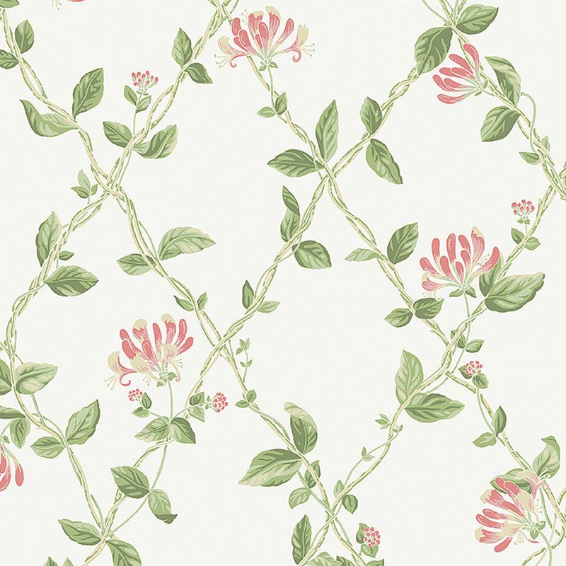 Boråstapeter Honeysuckle Wallpaper in Ivory