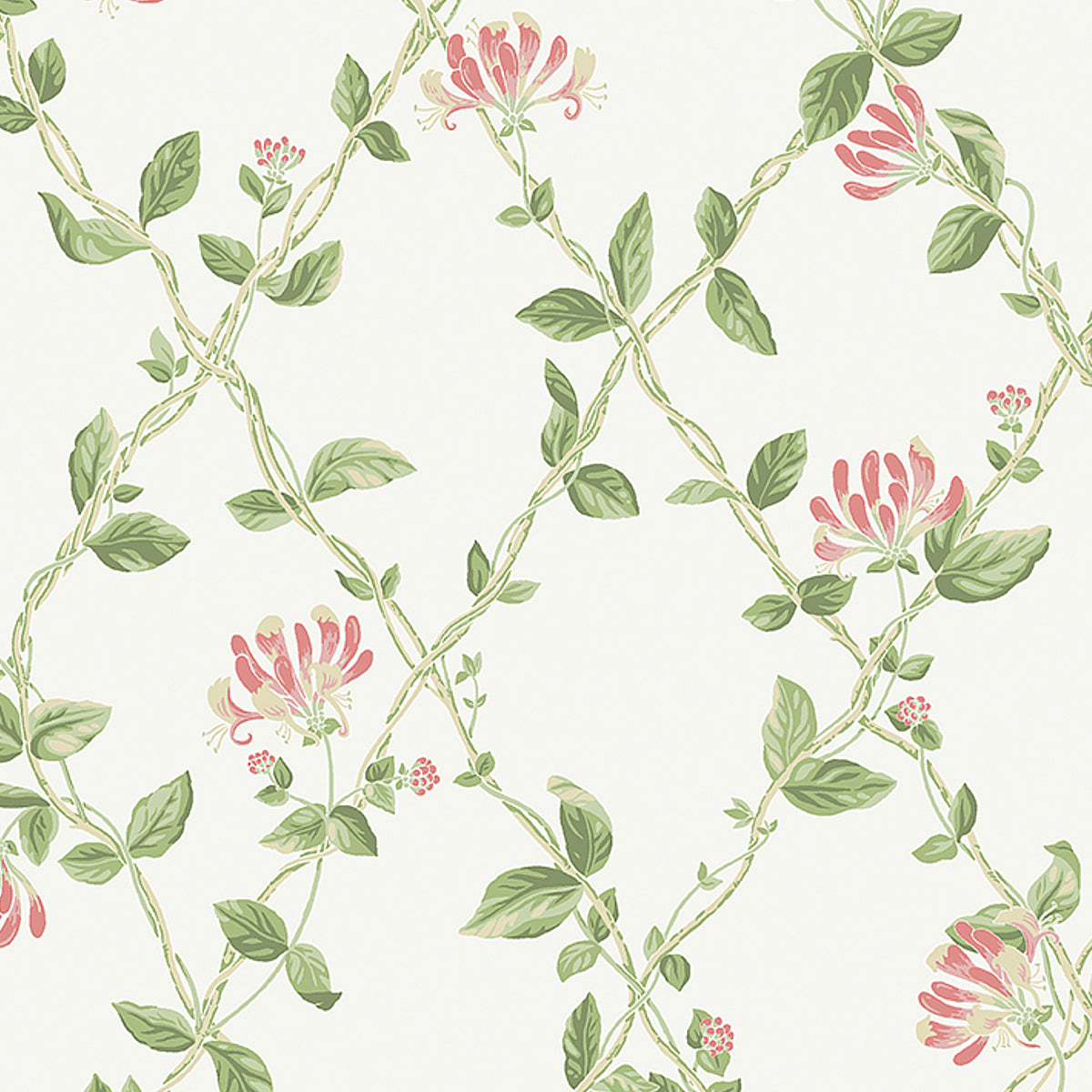 Boråstapeter Honeysuckle Wallpaper in Ivory