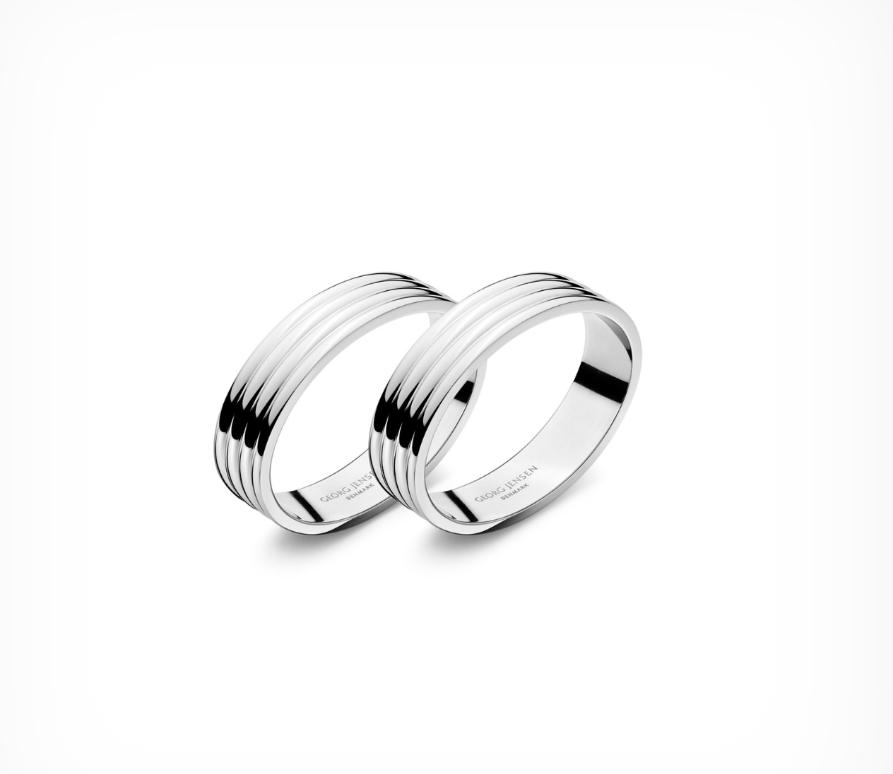Bernadotte Napkin rings, 2 pack, Stainless Steel