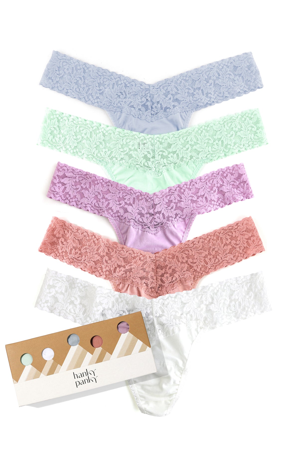 hanky panky, Low Rise 5 pack, One Size Fits 2-12