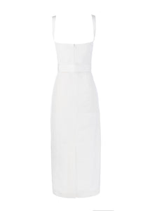 Beatrice Dress in Pearl White