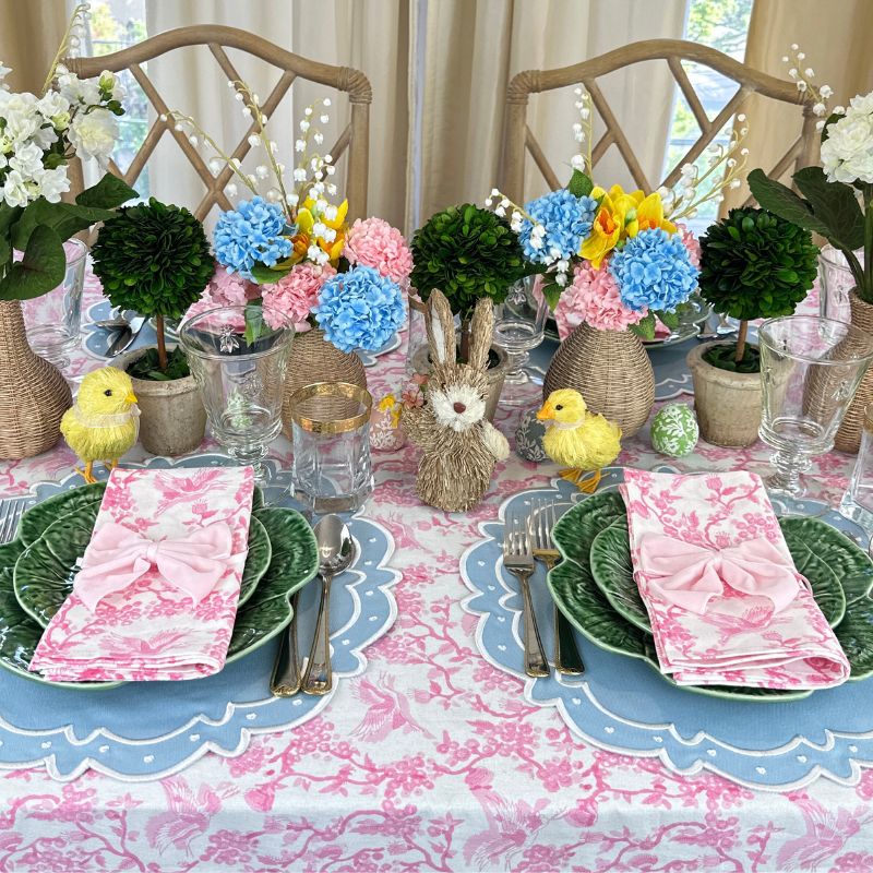 Pink Easter Tablecloth