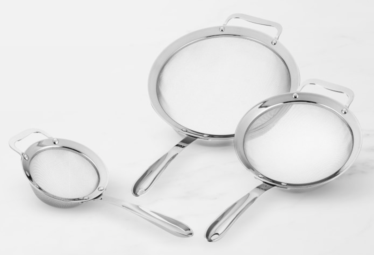 All-Clad 3-Piece Stainless-Steel Strainer Set