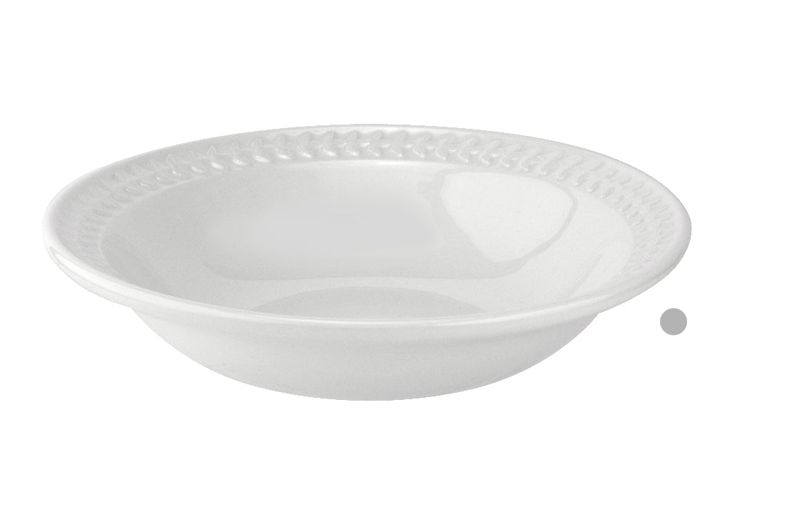 Botanic Garden Harmony 9 Inch Deep Pasta Bowl White