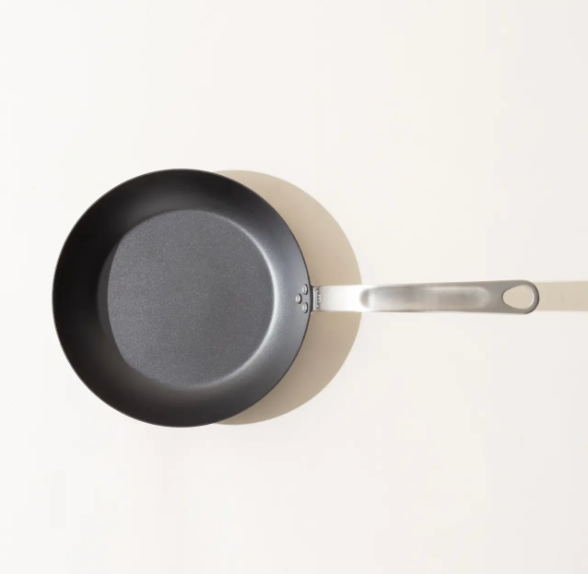Blue Carbon Steel Frying Pan 10"