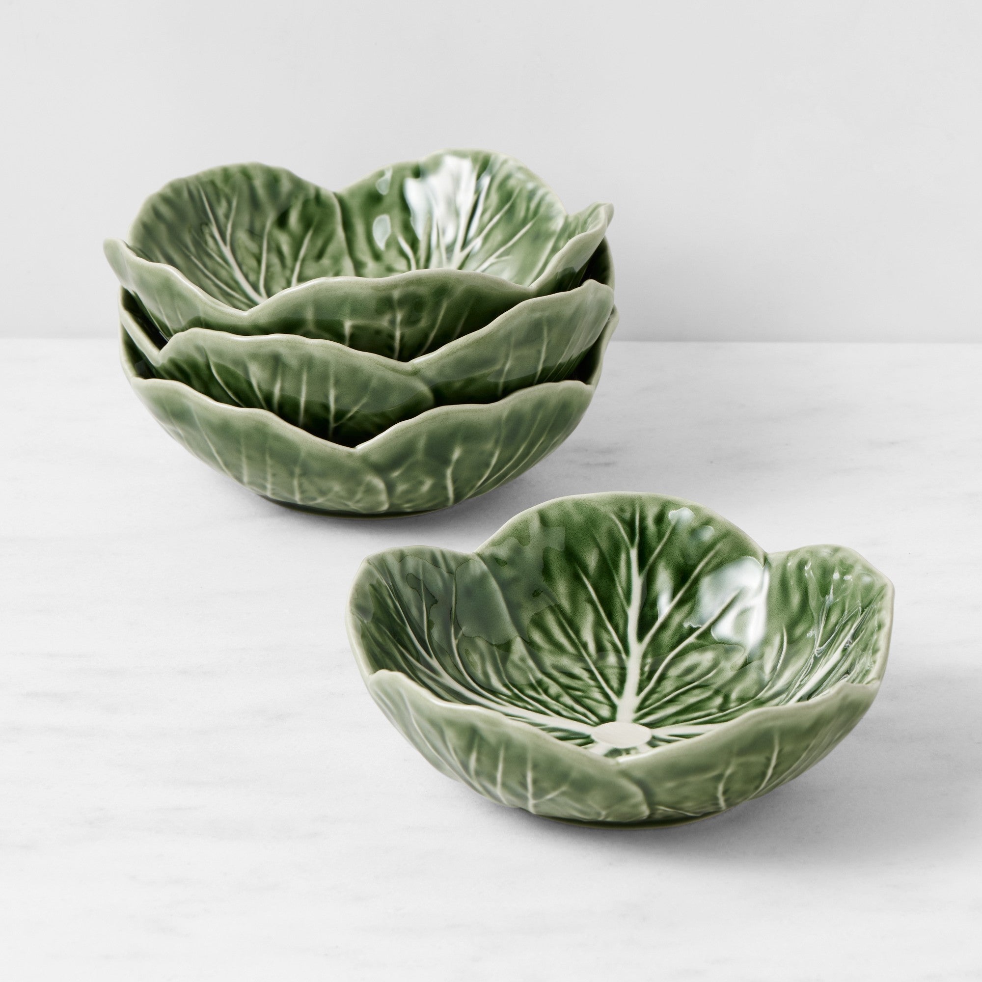 Bordallo Pinheiro Cabbage Bowl, Set of 4