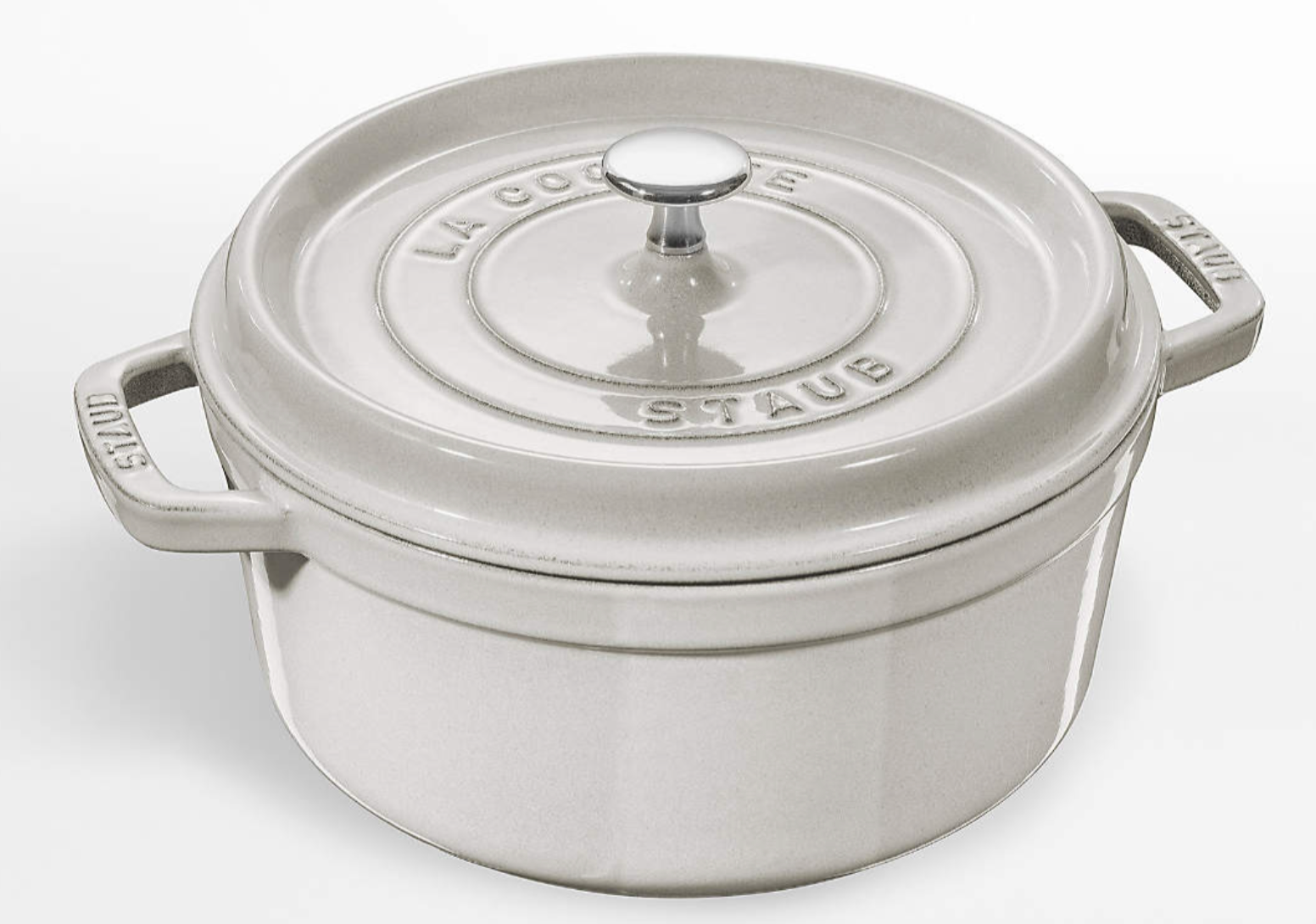 Staub ® 5.5-Qt. White Truffle Round Cocotte