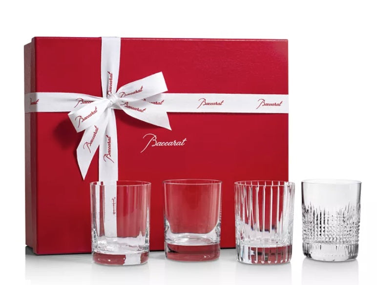 Baccarat 4 Elements Double Old Fashioned Glass, Set of 4