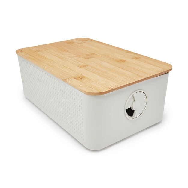 Bodum Breadbox with Cutting Board - White