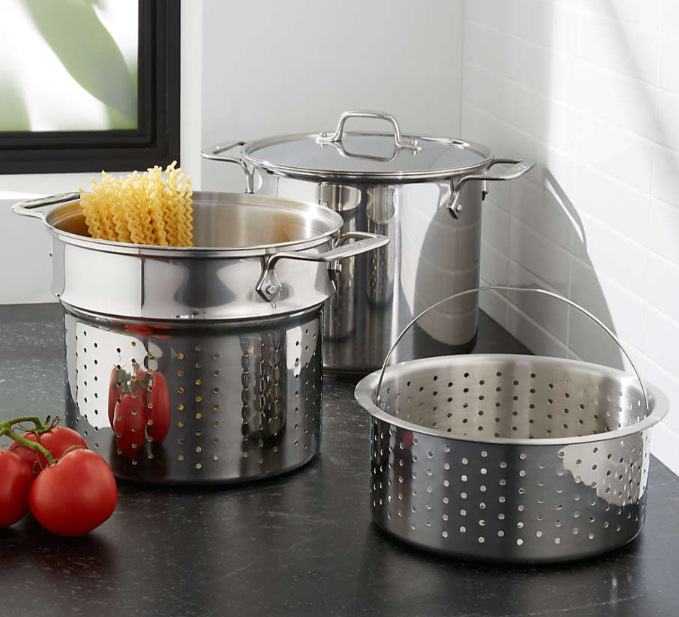 All-Clad ® 8-Qt. Stainless Steel Multipot with Perforated Insert and Steamer Basket