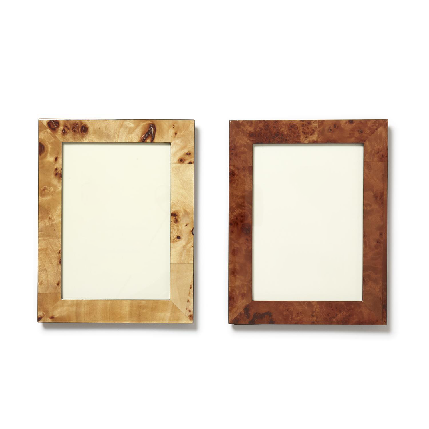 Burled Wood 5 x 7 Photo Frame in Dark Brown