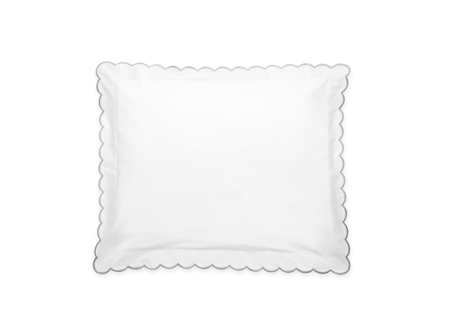 Dakota Sham - Pair - King - Silver (Monogram)