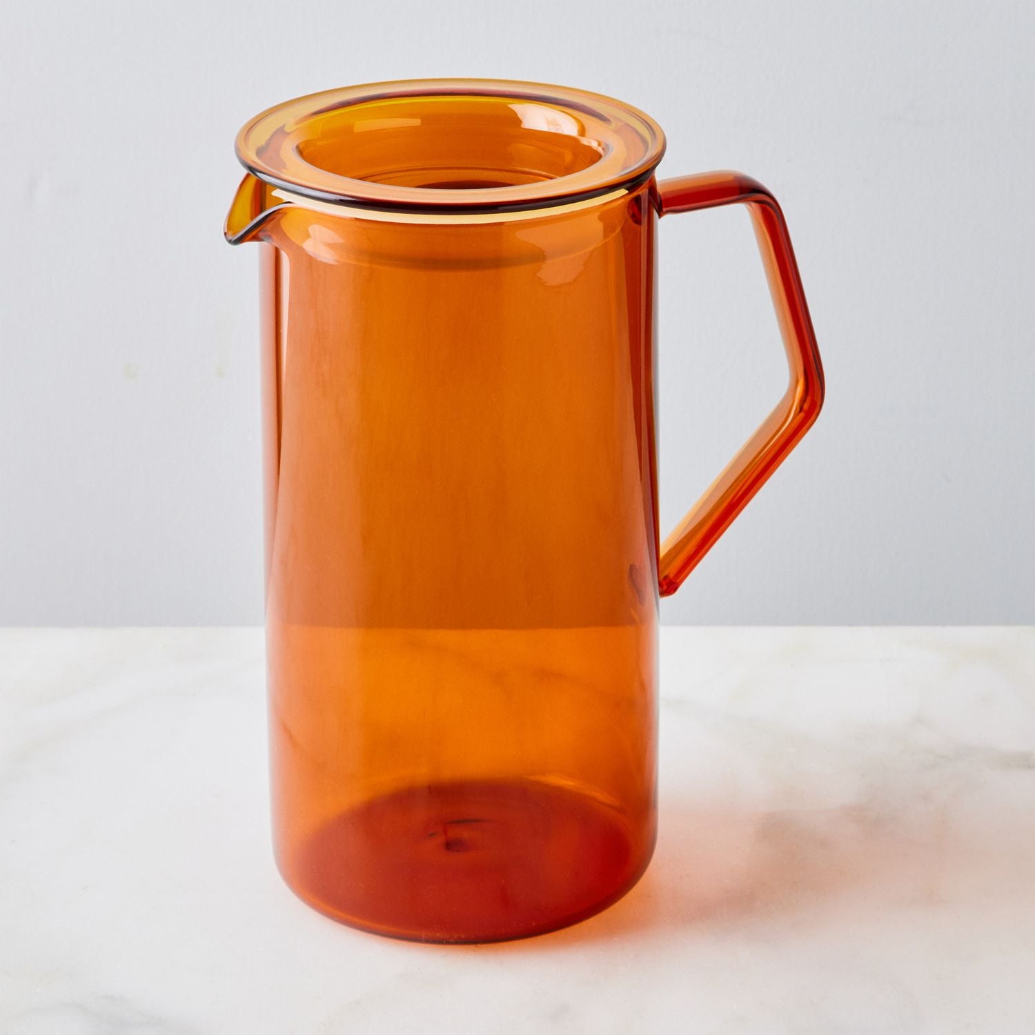 Cast Glass Pitcher
