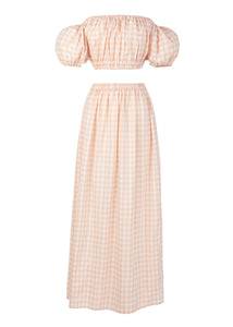 The Stella Set in Blush Gingham