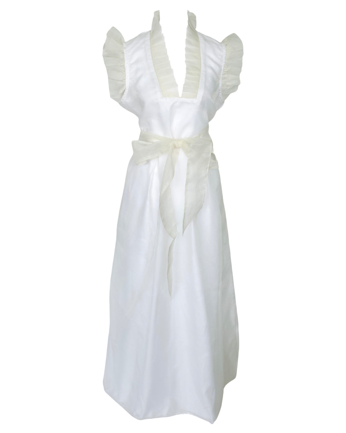 Firenze Dress in Light Ivory Silk Organza