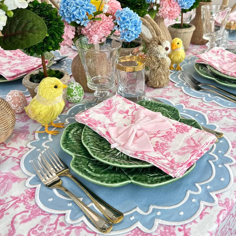 Pink Easter Tablecloth