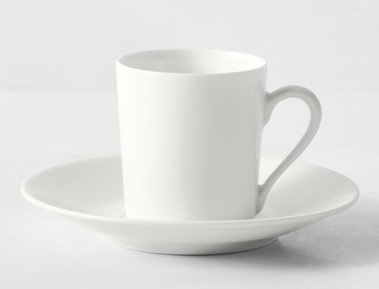 Apilco Tuileries Porcelain Espresso Cups & Saucers
