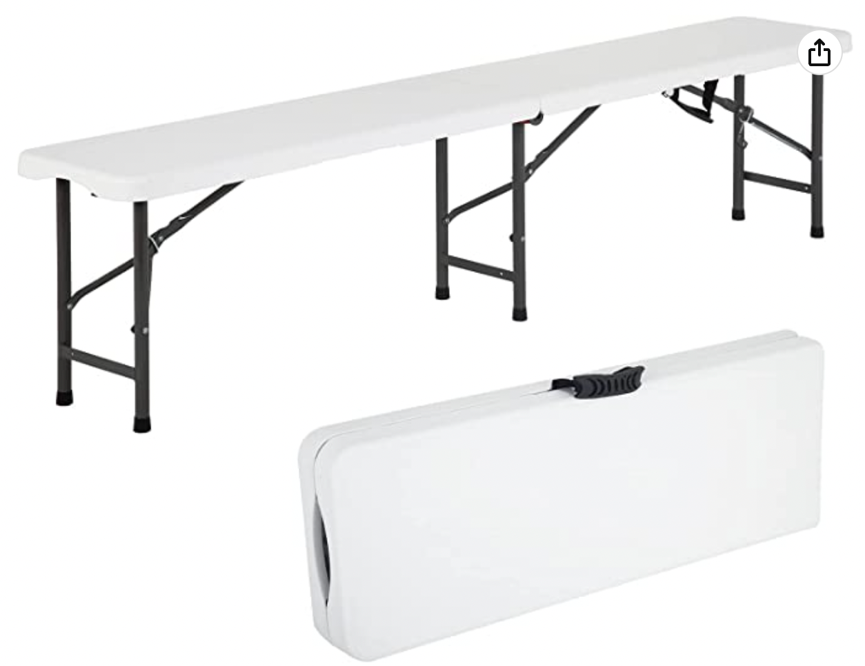 6FT Heavy Duty Party Bench with Carrying Handle