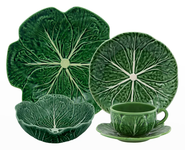 Bordallo Pinheiro Cabbage 20-Piece Dinnerware Set