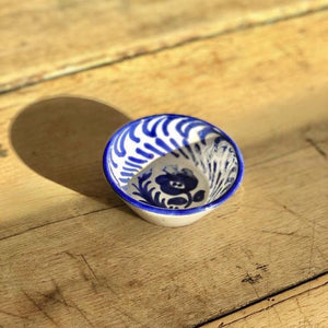 Casa Azul Mini Bowl with Hand-painted Designs