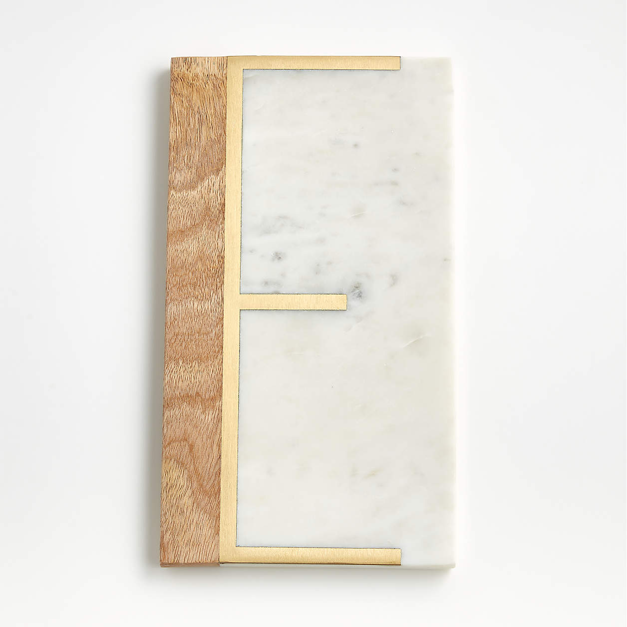 "E" Monogrammed Serving Board
